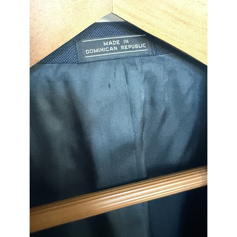 Vintage Barrington Navy Blue Gold Button Blazer Sport Coat Men's 44R